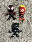 Funko Mystery Minis Marvel Black Panther Captain Marvel Miles Morales Lot Of 3