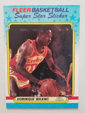 1988-89 Fleer Superstar Sticker - Dominique Wilkins #11 (B)