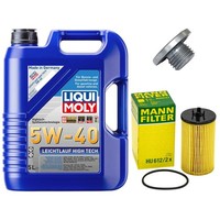 MotoröL Filter Set 5W-40 5 Liter + ÖLablassschraube FüR Chevrolet Opel Saab 9-5