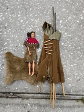RARE Breyer Horse Accessory #2485 Tipi Set Native American Action Doll Fur Tent