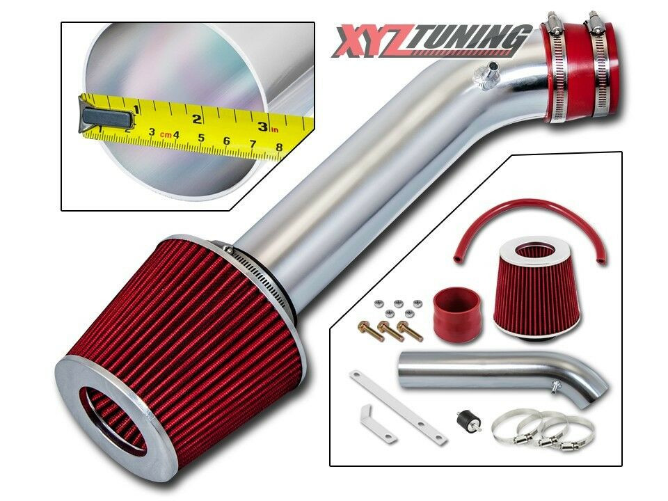 RED 1992 1993 1994 1995 Civic 1.5L/1.6L Short Ram Air Intake + Filter 3"