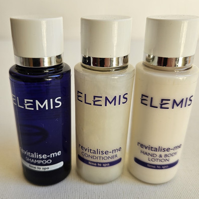 ELEMIS Revitalise-Me Travel Set - Shampoo, Conditioner, Bodylotion 30ml x3 NEU
