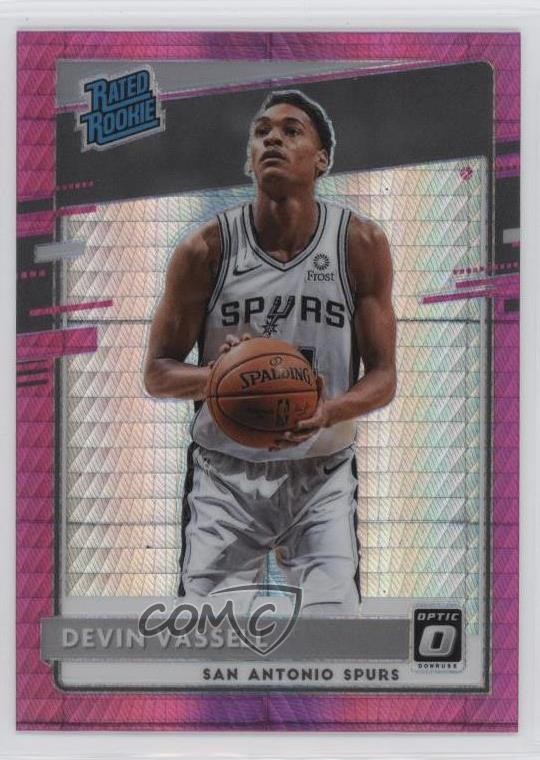 2020 Panini Donruss Optic Rated Rookie Hyper Pink Prizm Devin Vassell #161 4f5