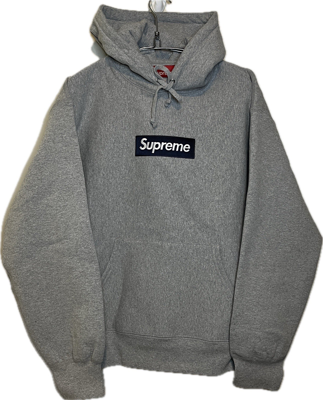 Supreme Box Logo Hoodie FW25 Heather Grey M Made In Canada Authentic BOGO