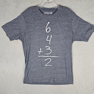 Baseballism T Shirt Mens Large 6-4-3=2 Double Play Math Graphic Tee Short Sleeve