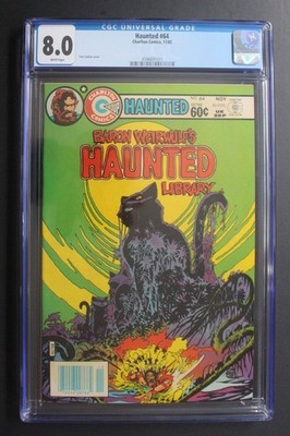 Haunted 64 Black Cat SUTTON 1982 Charlton Loch Ness Monster Newton DITKO CGC 8.0