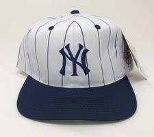 Vintage G Cap NEW YORK YANKEES Snapback PINSTRIPE Cap Hat MLB Baseball