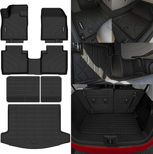 Naibeve All-Weather Floor Mats for 2024-2025 Lincoln Nautilus Full Set #R029