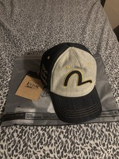 Palace x Evisu reverse indigo snapback 