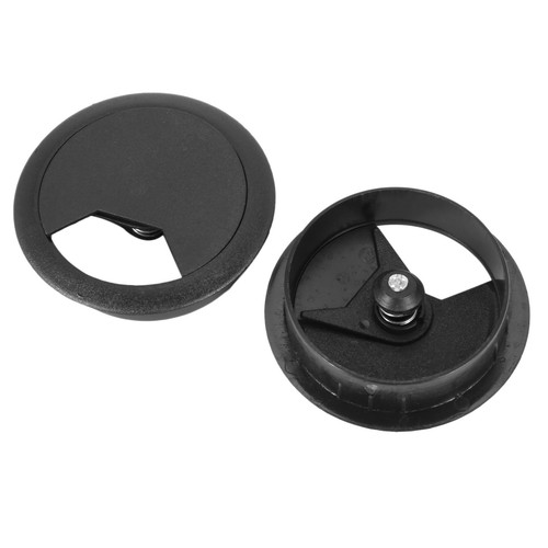 10 Pcs Ronds Plastique Ordinateur-Bureau-Câble-Gouilles-Trou-Couvercle 50Mm 8883 - Photo 5/8