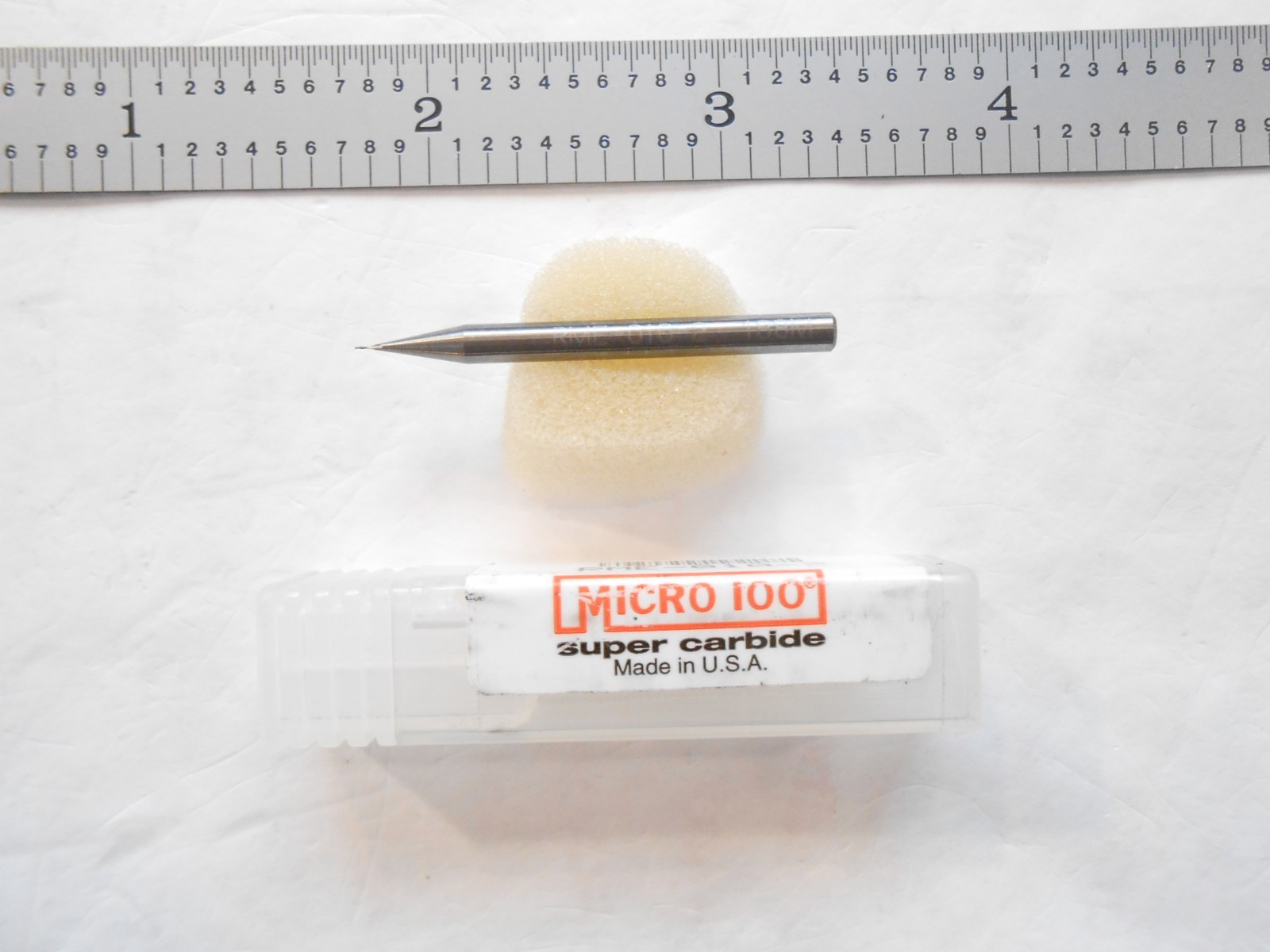 NEW MICRO 100 USA .010" DIA x .030" LOC x 1-1/2" L 2FL CC CARBIDE SQUARE ENDMILL