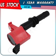 Red Ignition Coil For 5.4L V8 Ford F-150 Expedition Navigator 05 06 2007 2008