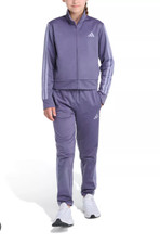 Adidas Girls Tracksuit Set L, 14 Purple 2-Piece Jacket Joggers Tricot Activewear
