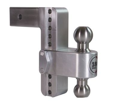 Weigh Safe LTB82.5 Aluminum Adjustable Drop Hitch 8'' for 2.5'' Receiver