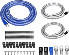 Recoil RBG3 True Spec 1/0 Gauge Wire Big 3 Amp Wiring Upgrade Kits for Car...