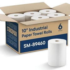Industrial Paper Towels 10 x 800 White Roll T...
