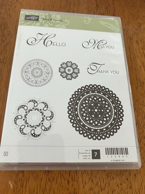Stampin' Up-Lacy & Lovely Stamp Set - Item # 122887- NEW