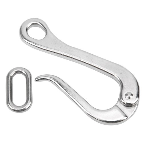4 Inch Stainless Steel Winch Strap Hook With Quickease Link For Boat SC - Picture 8 of 12