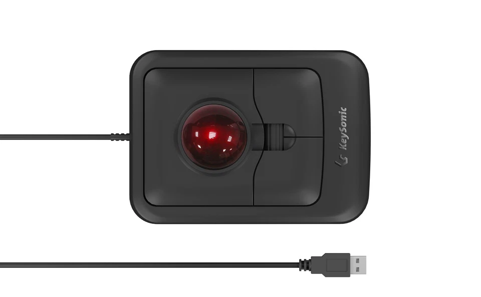KeySonic Optische Trackball-Maus KSM-4006-UT Optische Trackballmaus mit USB Type - Bild 2 von 4