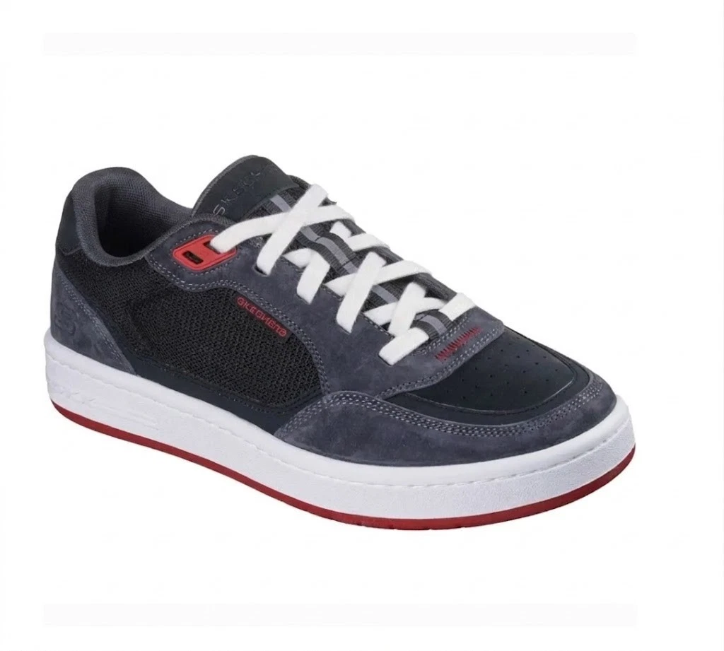 Men's League Consulate Skechers New Dark Gray / Red Sneaker
Opens in a new window or tab