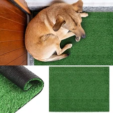 20" Pet Potty Trainer Grass Mat Dog Puppy Training Pee Patch Pad Indoor Toilet