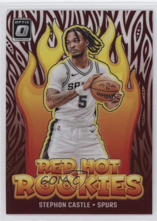 2024-25 Panini Donruss Optic Red Hot Rookies Stephon Castle #13 1pk2