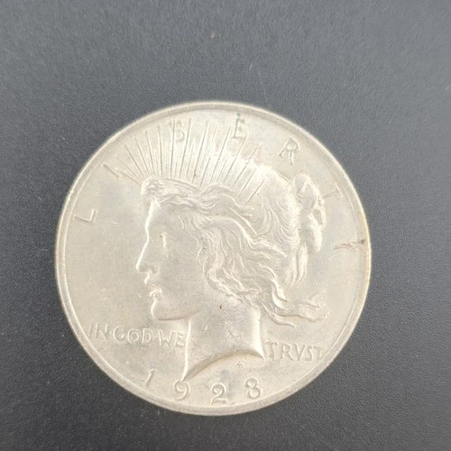 1923 Peace Dollar $1 Silver Coin Circulated 0.9 Fineness Business Strike