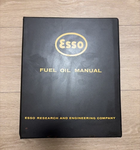 1957 Esso Fuel Oil Manual First Edition Standard Oil NJ Confidential Binder RARE