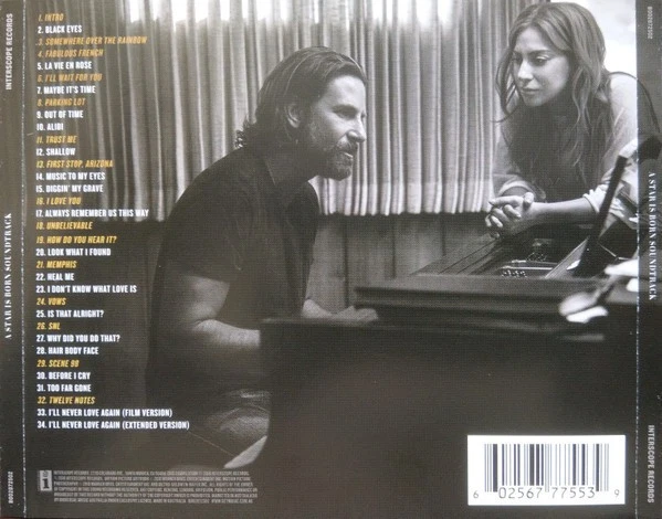 Lady Gaga, Bradley Cooper ~ A Star Is Born Soundtrack CD. - image 2 of 3