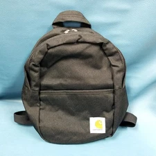 Carhartt Classic Black Mini Canvas Backpack Casual Unisex Travel Bag