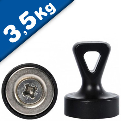 Kegelmagnet, orange, D: 17 mm, H: 22,5 mm Kegelmagnet, orange, D: 17 mm, H: 22,5 mm