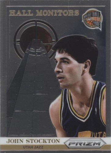 2018-19 Panini Prizm Signatures Silver Prizm John Stockton #S-JSK 