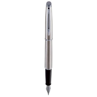 Waterman Hemisphere Fountain Pen Stainless Steel  Fine Pt New In Box Narrow Band