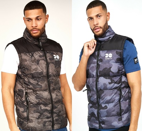 Mens Sleeveless Crosshatch GILET 