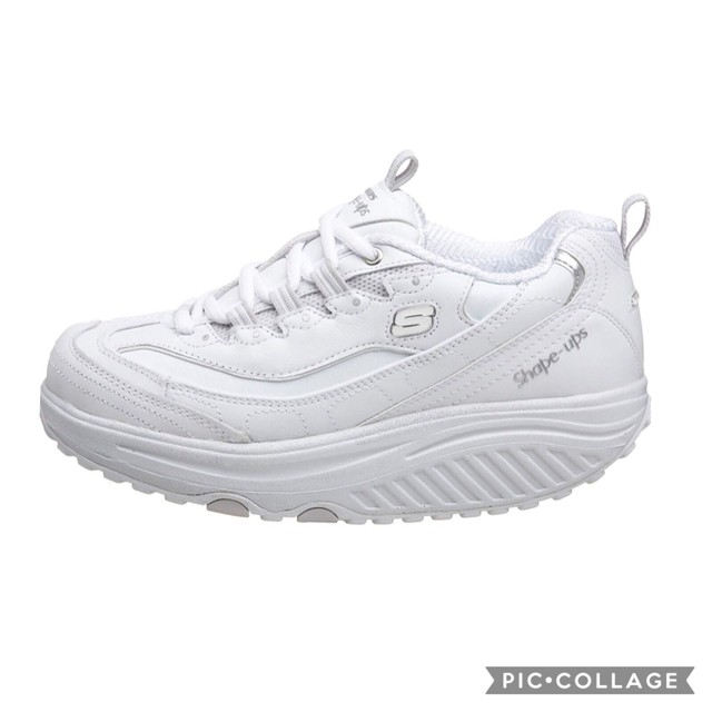 white skechers shape ups off 78 