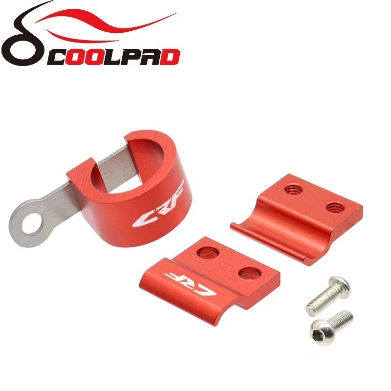 Front Brake Hose Guide Clamps Holder For HONDA CRF250R/X CRF450R/X CRF150R LOGO - Image 4 of 4