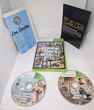Grand Theft Auto V (Microsoft Xbox 360) GTA 5 Complete  Map- Manual- VERY GOOD!