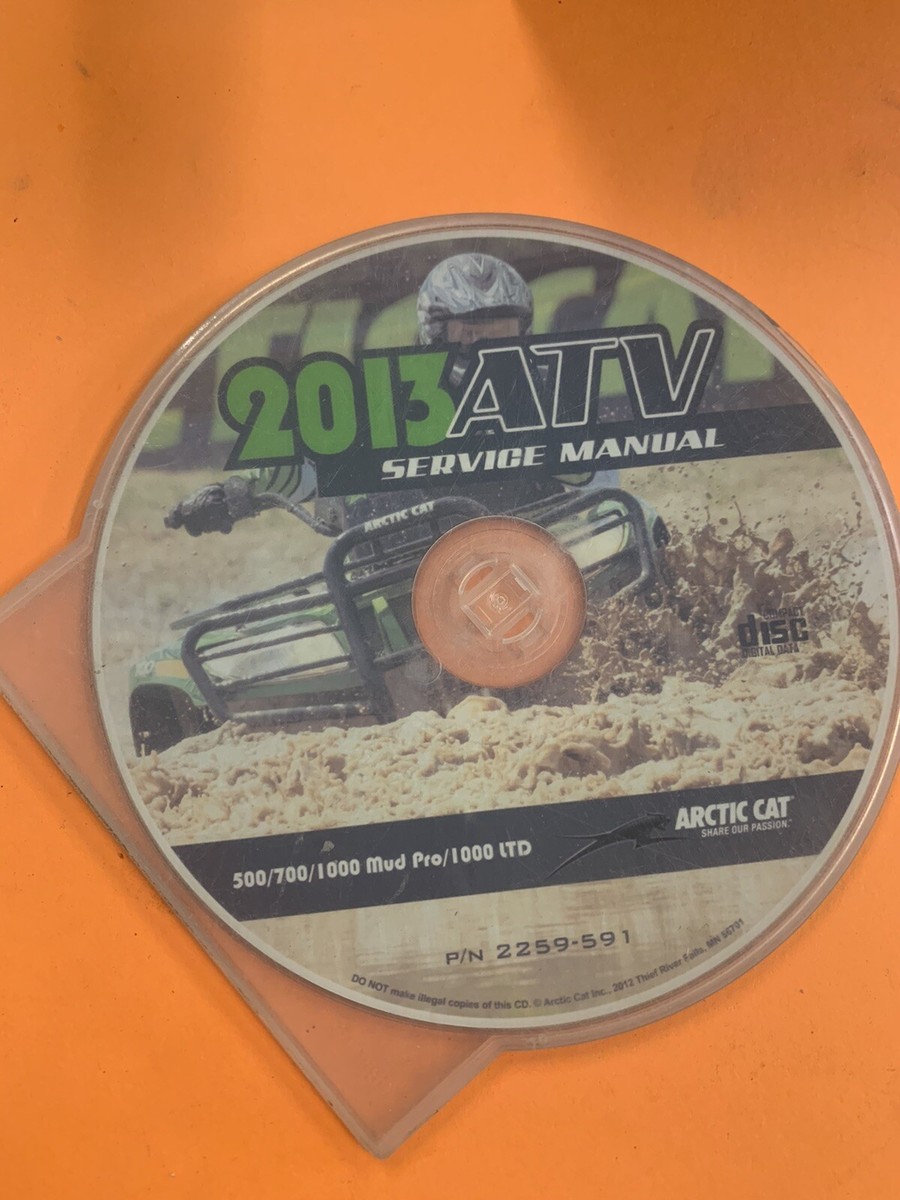 Arctic Cat Service Manual CD 2013 500 700 1000 Mud Pro 1000 LTD