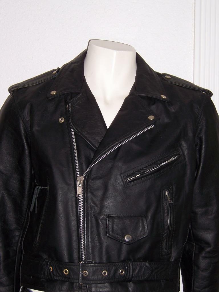 SHAF LEATHER COLLECTIONS MEN'S LEATHER MOTORCYCLE BIKER