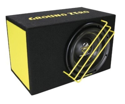 Ground Zero GZRB 25SPL 25cm 10'' Auto Bass Audio Subwoofer geladenes Gehäuse 1000W