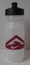 Nike Trail Logo Big Mouth Graphic Water Bottle 22oz Clear/Black/Dark Cayenne