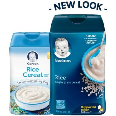 gerber single grain rice cereal