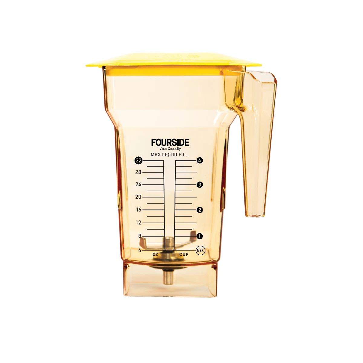 Blendtec Commercial FourSide Blender Jar | 2 Qt. (Yellow)