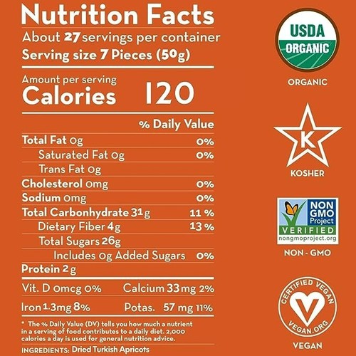 Sunsational Dried Apricots No Sugar Gluten Free Rich Fibre healthy snack 1.36Kg 8692550040586 eBay