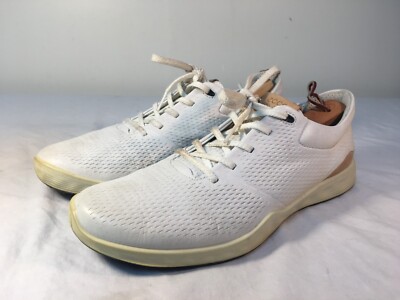 ✅ ECCO Golf Shoes Women's White Leather Spikeless EU 40 (US