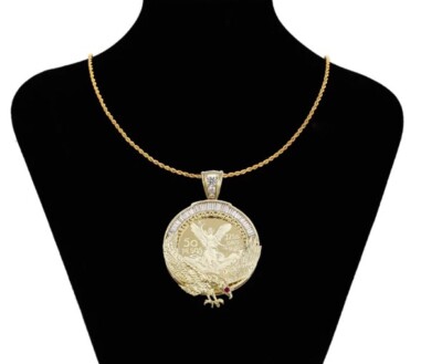 Big stone pendant for women 50 peso mexican