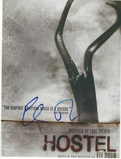 DIRECTOR ELI ROTH SIGNED AUTHENTIC 'HOSTEL' 8.5x11 POSTER PHOTO w/COA ACTOR
