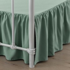 Bed Skirt Twin Size Ruffled Bed Skirt with Split Corners, 12 Inch Drop Dust R...