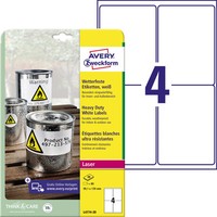 1-10X Avery Zweckform Wetterfeste Etiketten, 99,1 X 139 Mm, Weiß Bis 21% Rabatt
