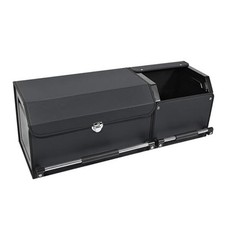Car Trunk Organizer, Leather Trunk Organizer for M 33" x 11.4" x 12.2" Black